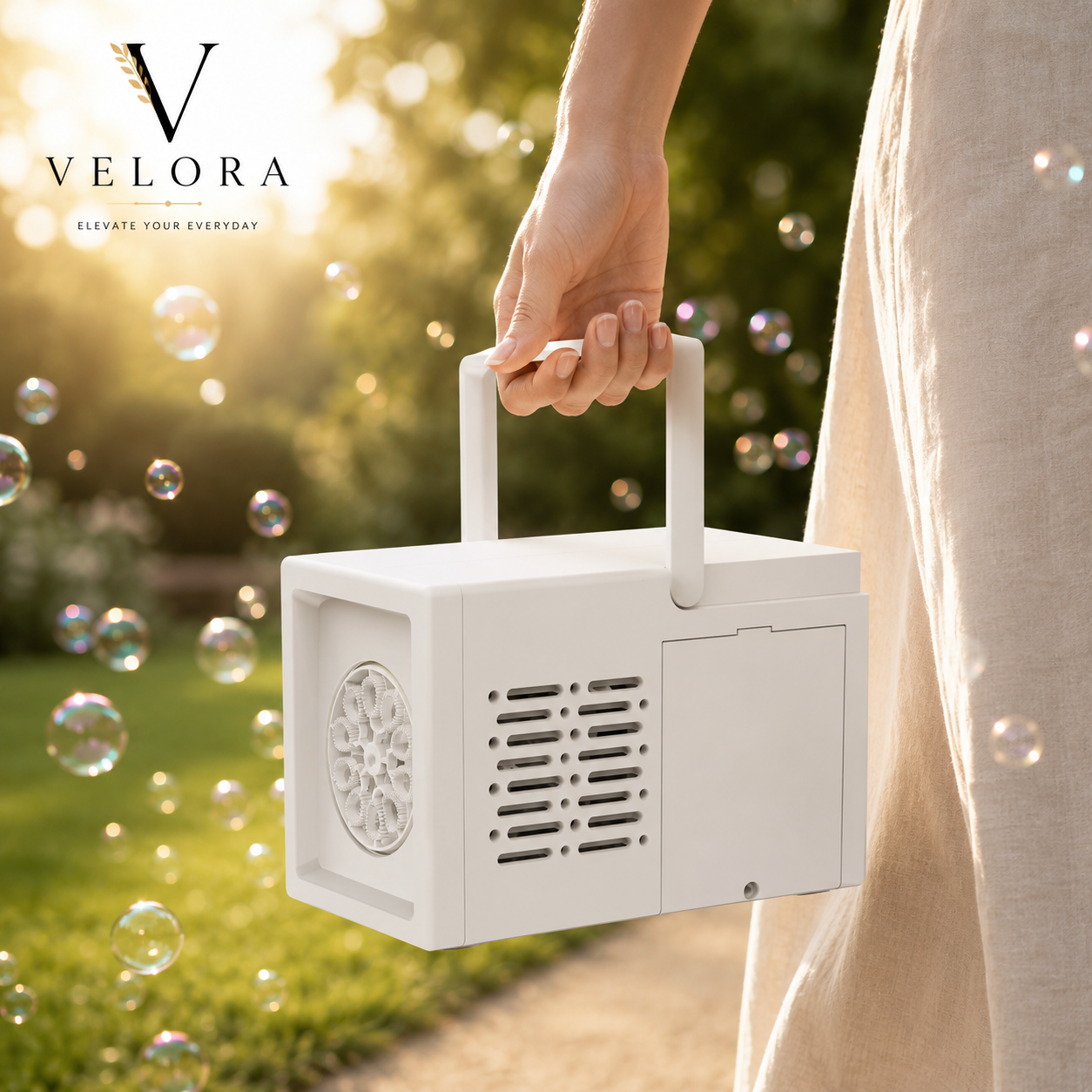 Automatic Bubble Machine – High Output Outdoor Bubble Maker for Kids