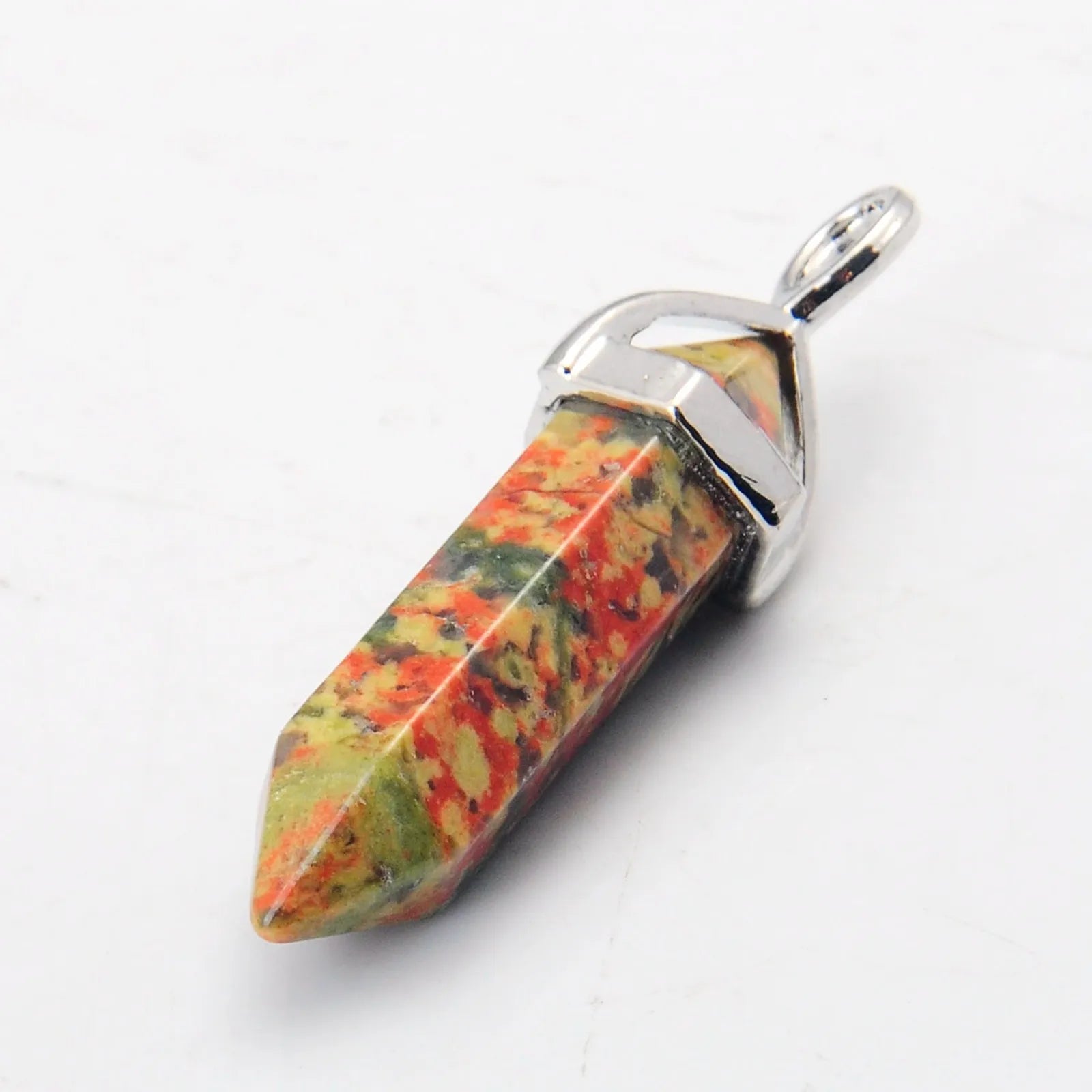 Natural Crystal Point Pendant Necklace – Gemstone Healing Jewelry Collection