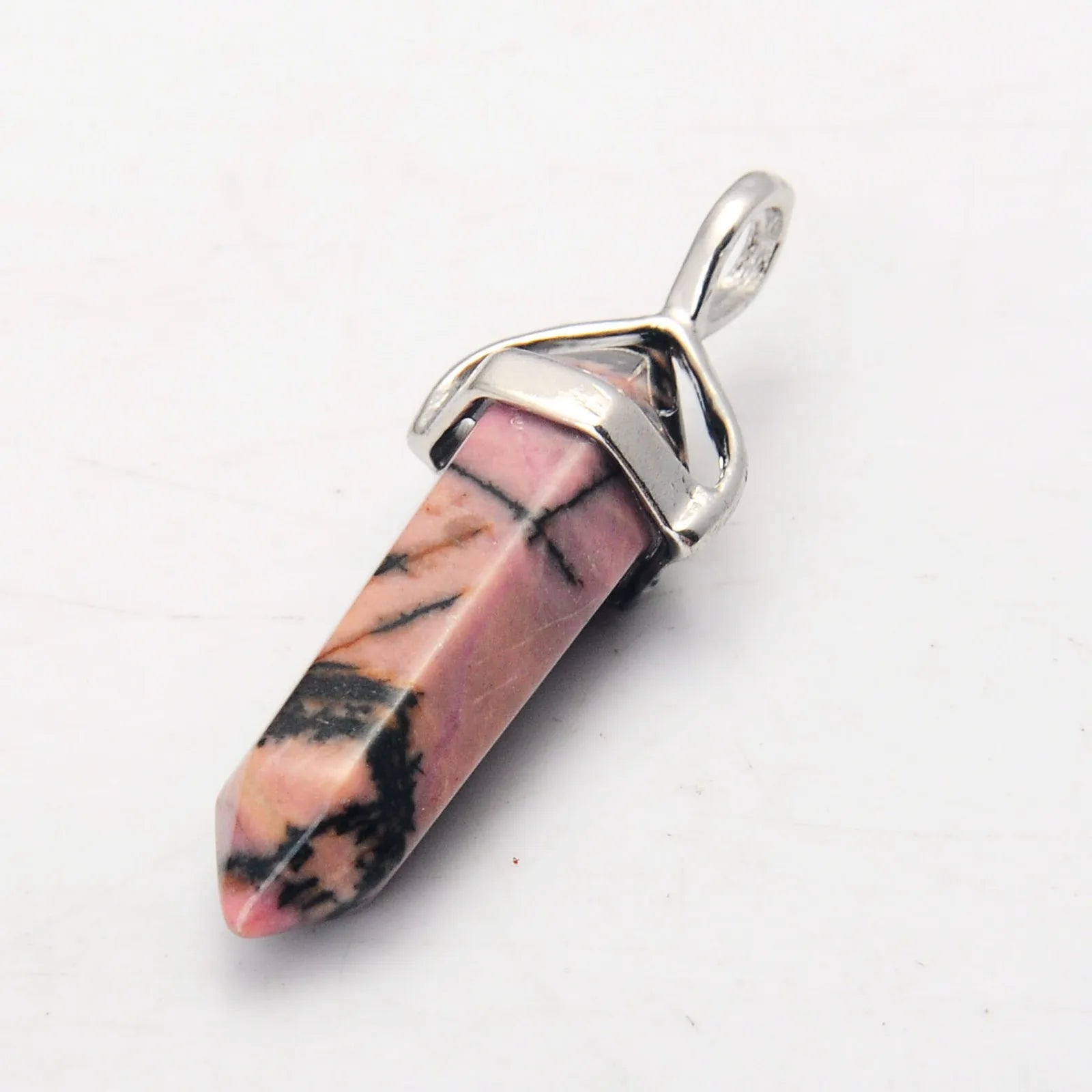 Natural Crystal Point Pendant Necklace – Gemstone Healing Jewelry Collection