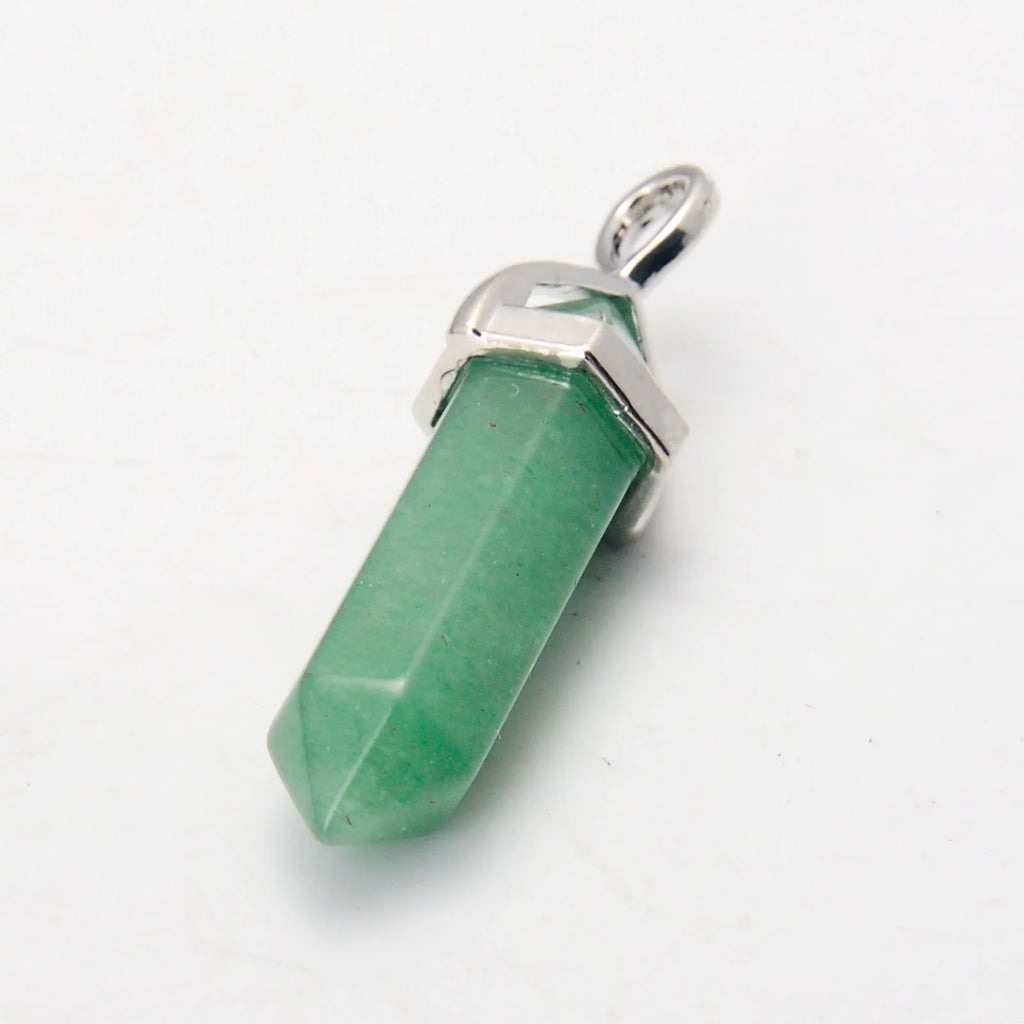 Natural Crystal Point Pendant Necklace – Gemstone Healing Jewelry Collection