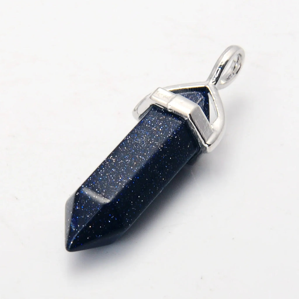 Natural Crystal Point Pendant Necklace – Gemstone Healing Jewelry Collection