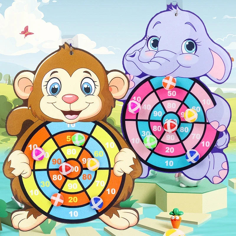 Kids Sticky Ball Dart Board Game | Fun Indoor Learning Activity