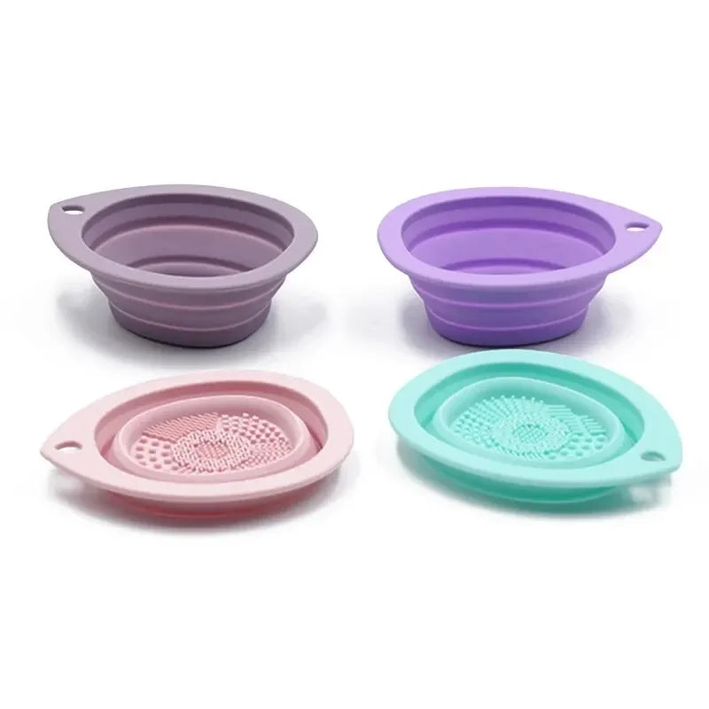 Luxury Silicone Makeup Brush Cleaning Bowl & Drying Kit