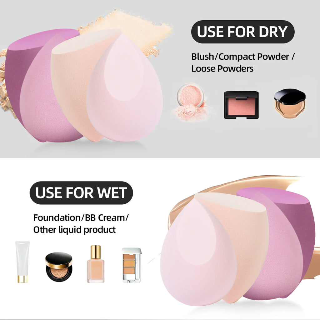 35PCS Professional Makeup Brush Set with Beauty Sponges & Travel Cosmetic Bag