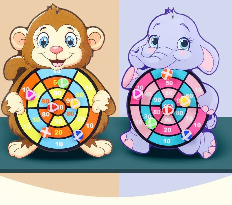 Kids Sticky Ball Dart Board Game | Fun Indoor Learning Activity