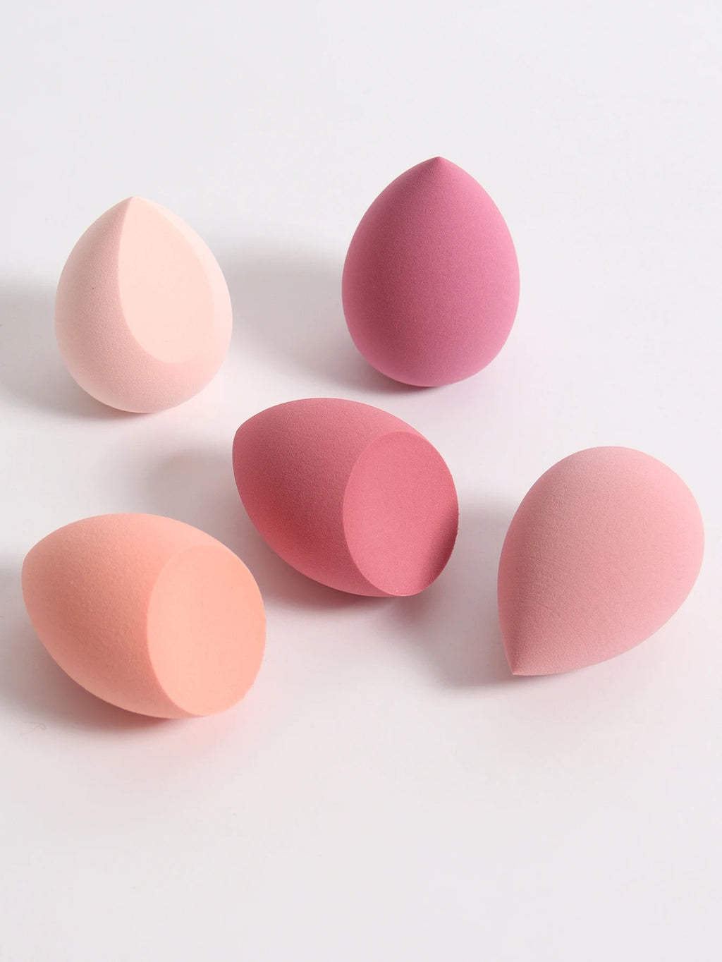 5PCS Makeup Beauty Sponge Set – Soft Blender Eggs for Foundation, Concealer & Powder