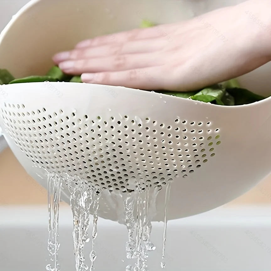 Multi-Purpose Kitchen Drain Basket | Wash, Strain & Serve with Ease