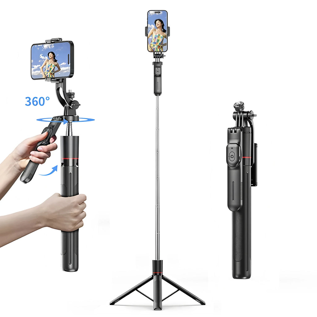 Bluetooth Selfie Stick Tripod with Wireless Remote – Extendable Phone & Camera Stand