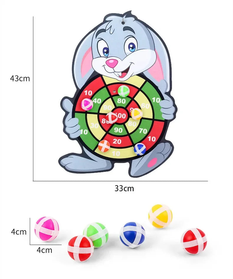 Kids Sticky Ball Dart Board Game | Fun Indoor Learning Activity