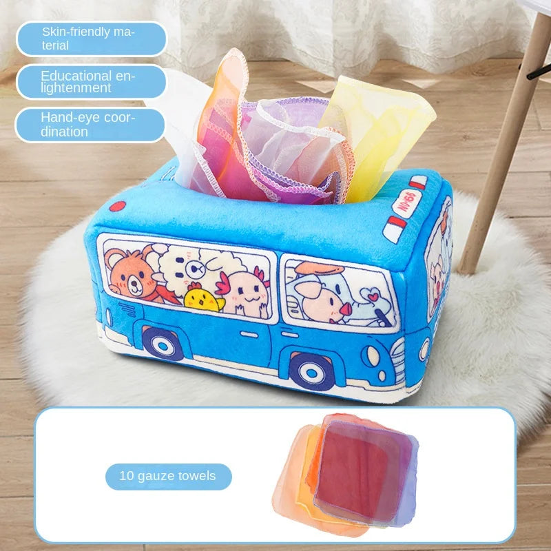 Montessori Magic Tissue Box Toy | Sensory Learning Toy for Babies