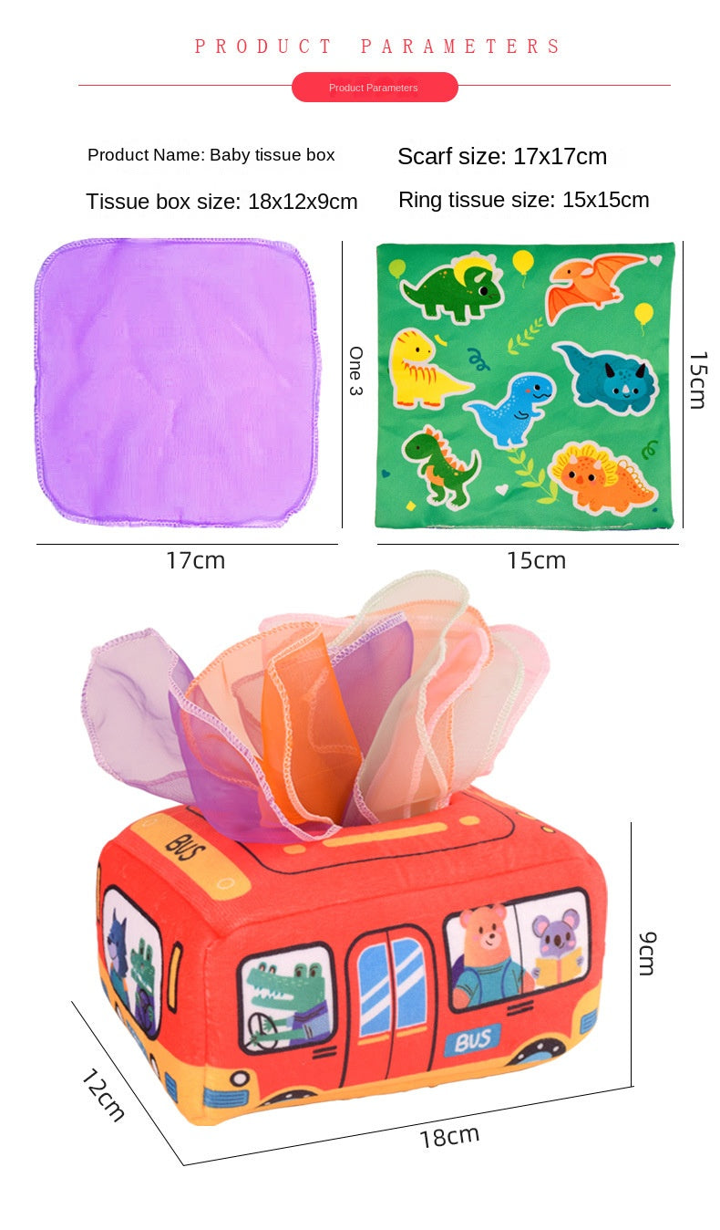 Montessori Magic Tissue Box Toy | Sensory Learning Toy for Babies
