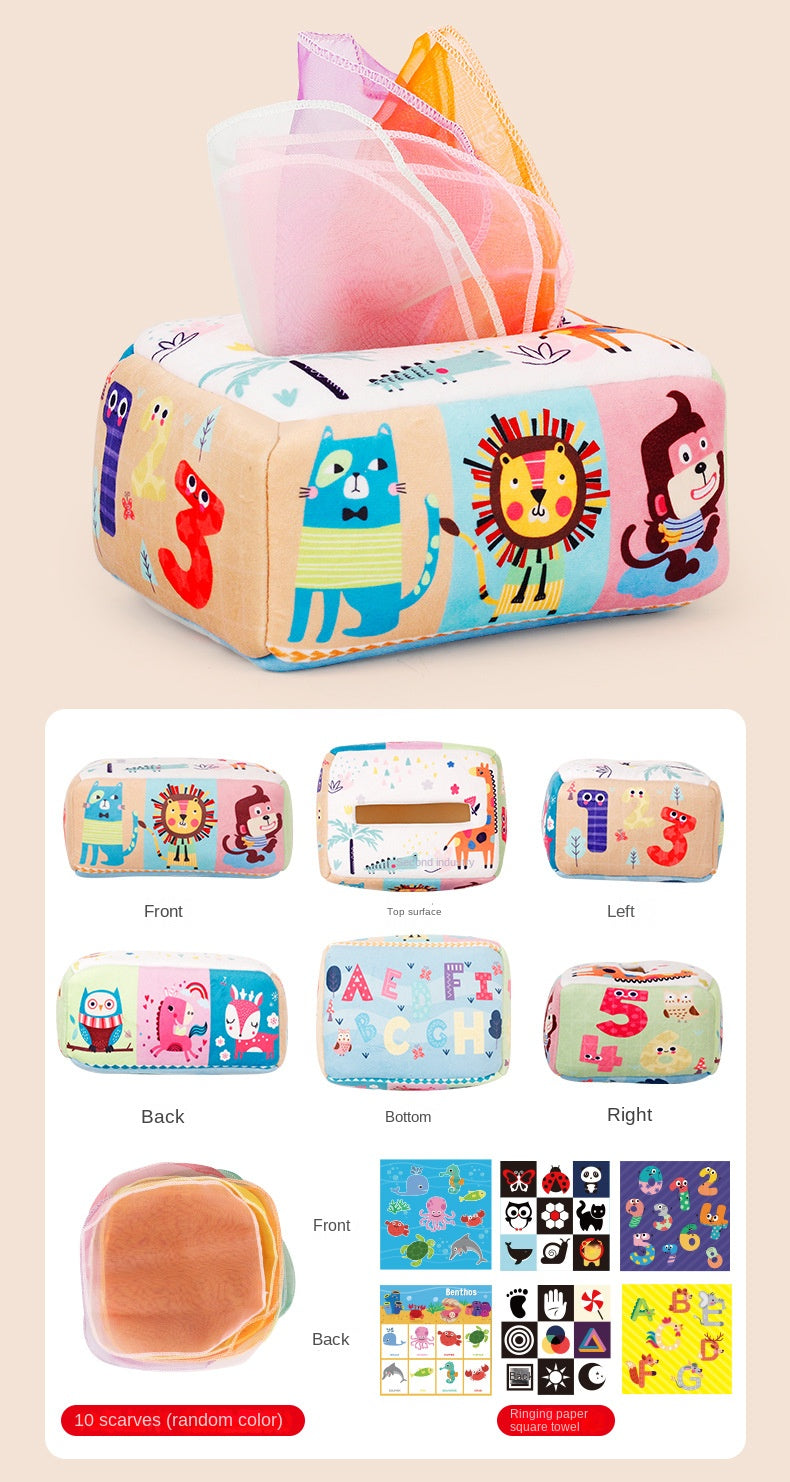 Montessori Magic Tissue Box Toy | Sensory Learning Toy for Babies