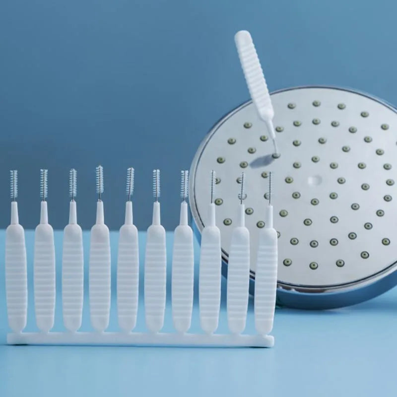 Shower Head Cleaning Brush Set – Anti-Clog Nozzle Cleaner