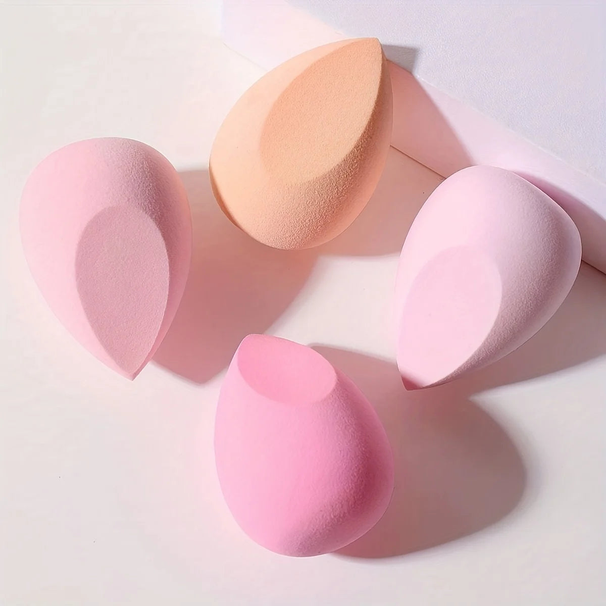5PCS Makeup Beauty Sponge Set – Soft Blender Eggs for Foundation, Concealer & Powder