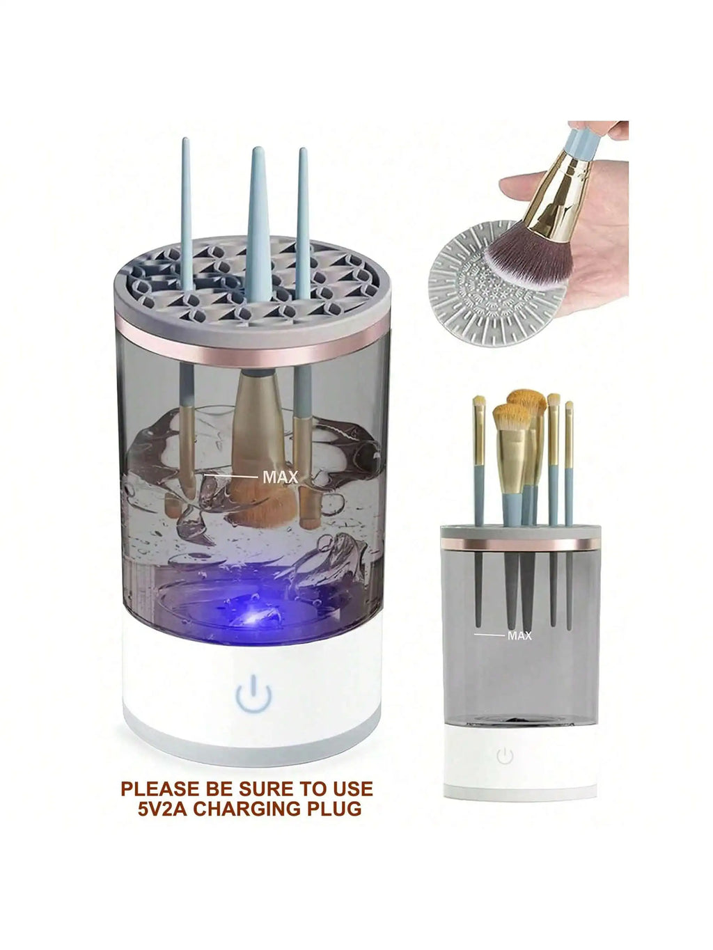 Electric Makeup Brush Cleaner & Dryer Machine – Automatic Deep Cleaning Station