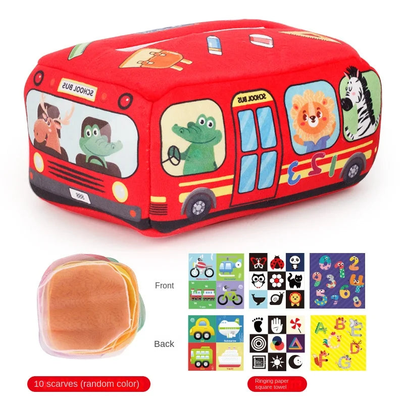 Montessori Magic Tissue Box Toy | Sensory Learning Toy for Babies