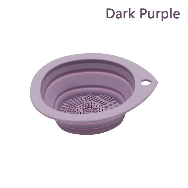 Luxury Silicone Makeup Brush Cleaning Bowl & Drying Kit