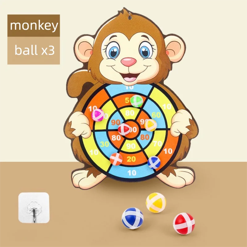 Kids Sticky Ball Dart Board Game | Fun Indoor Learning Activity