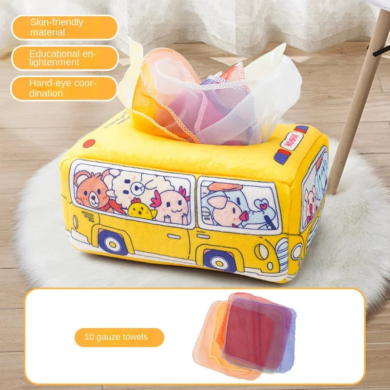 Montessori Magic Tissue Box Toy | Sensory Learning Toy for Babies