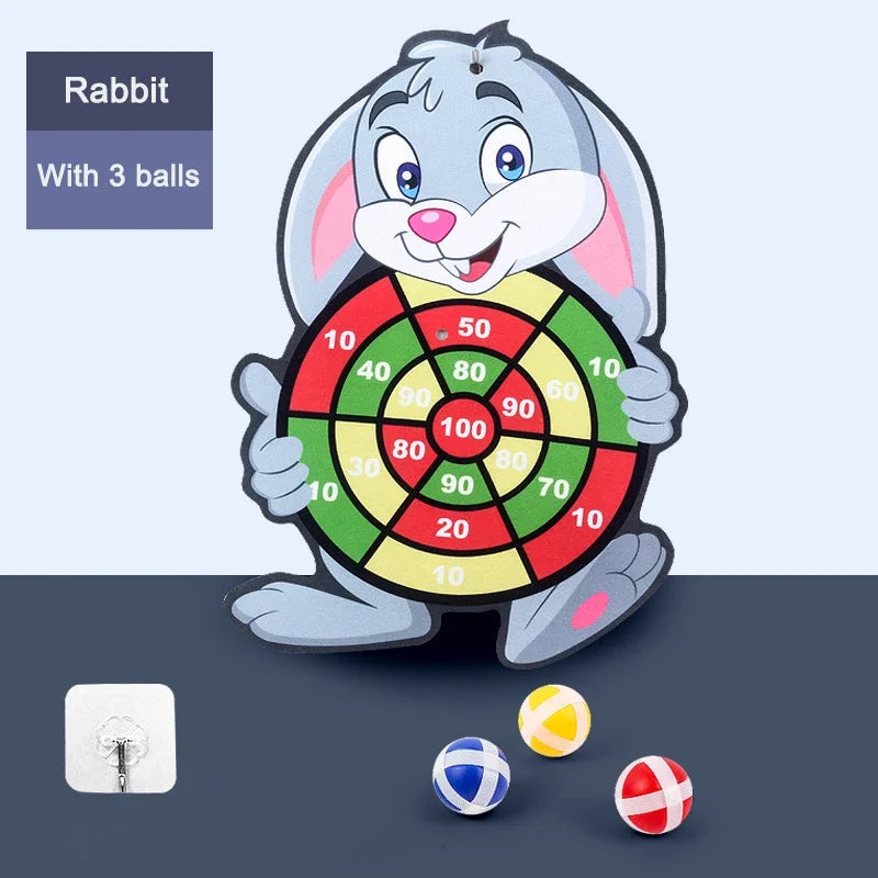 Kids Sticky Ball Dart Board Game | Fun Indoor Learning Activity