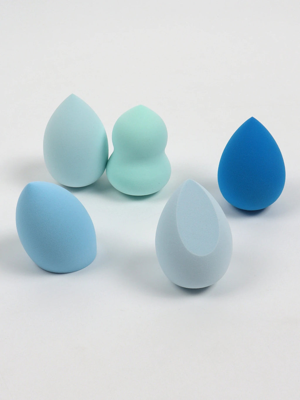 5PCS Makeup Beauty Sponge Set – Soft Blender Eggs for Foundation, Concealer & Powder