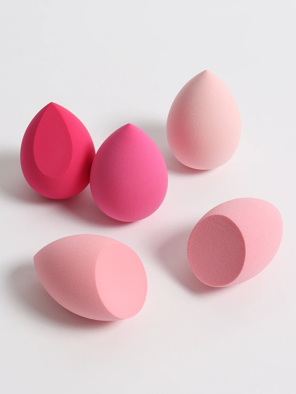 5PCS Makeup Beauty Sponge Set – Soft Blender Eggs for Foundation, Concealer & Powder