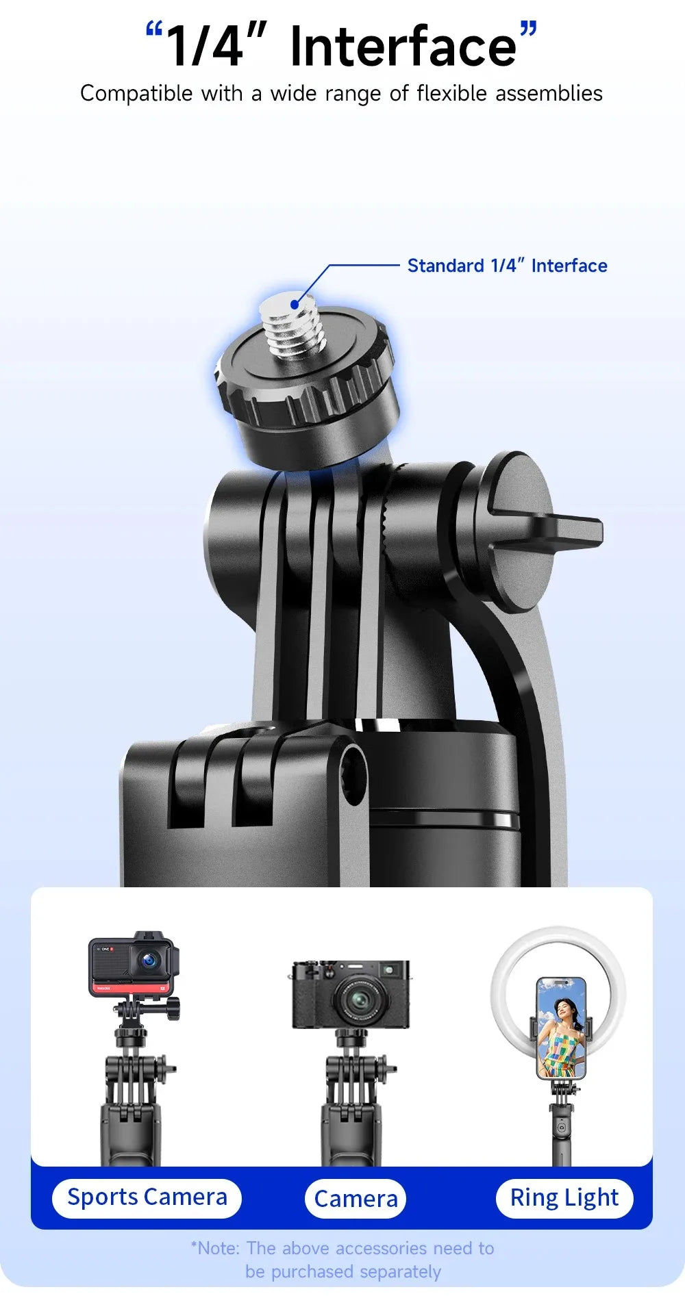Bluetooth Selfie Stick Tripod with Wireless Remote – Extendable Phone & Camera Stand