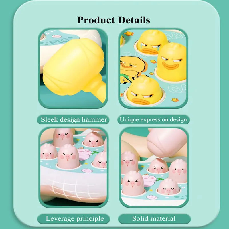 Montessori Duck Frog & Pig Learning Game for Toddlers