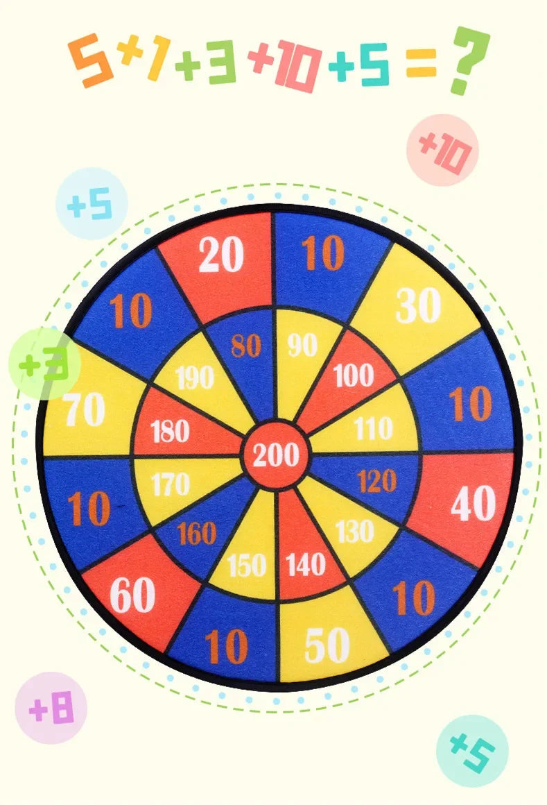 Kids Sticky Ball Dart Board Game | Fun Indoor Learning Activity