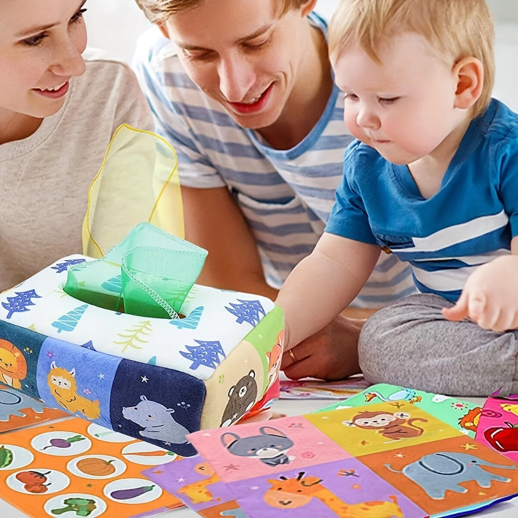 Montessori Magic Tissue Box Toy | Sensory Learning Toy for Babies