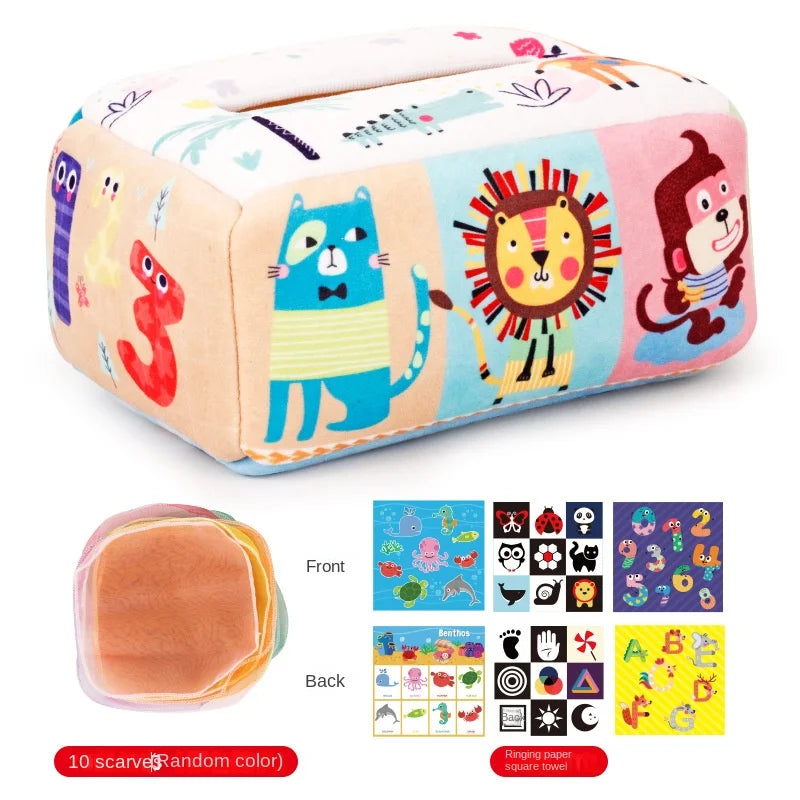Montessori Magic Tissue Box Toy | Sensory Learning Toy for Babies