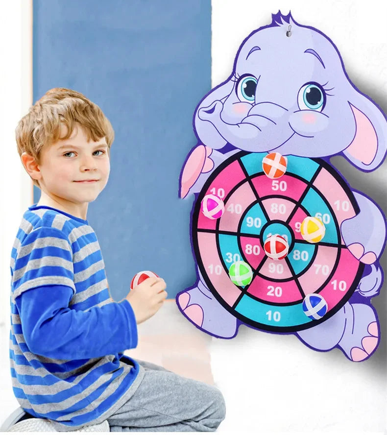 Kids Sticky Ball Dart Board Game | Fun Indoor Learning Activity