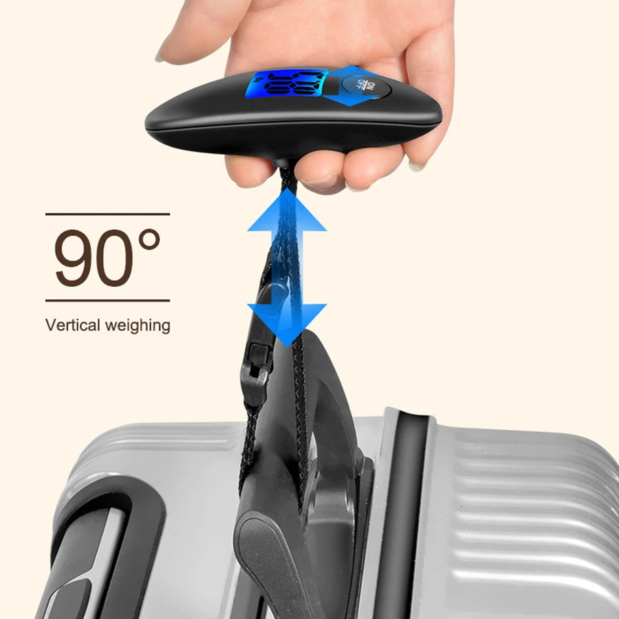 Portable Digital Luggage Scale 50kg – High Precision Travel Weight Checker