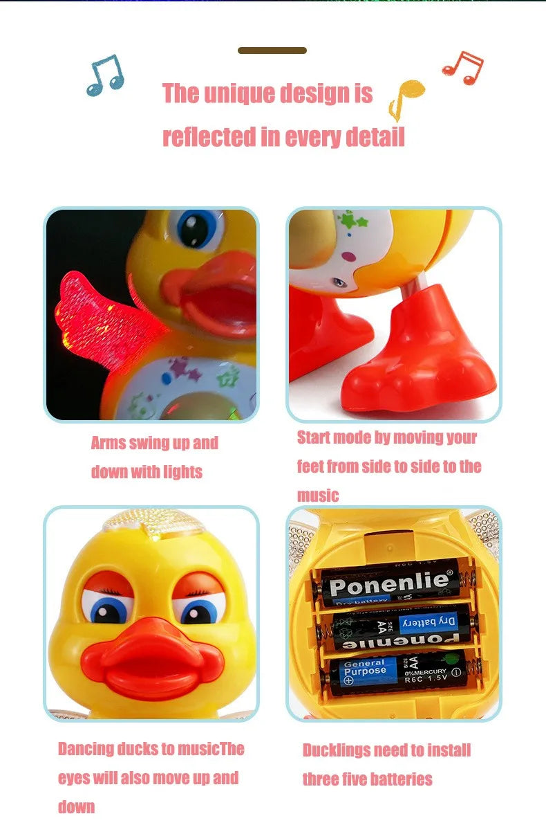 Interactive Dancing Duck Toy | Musical Lights & Learning Fun