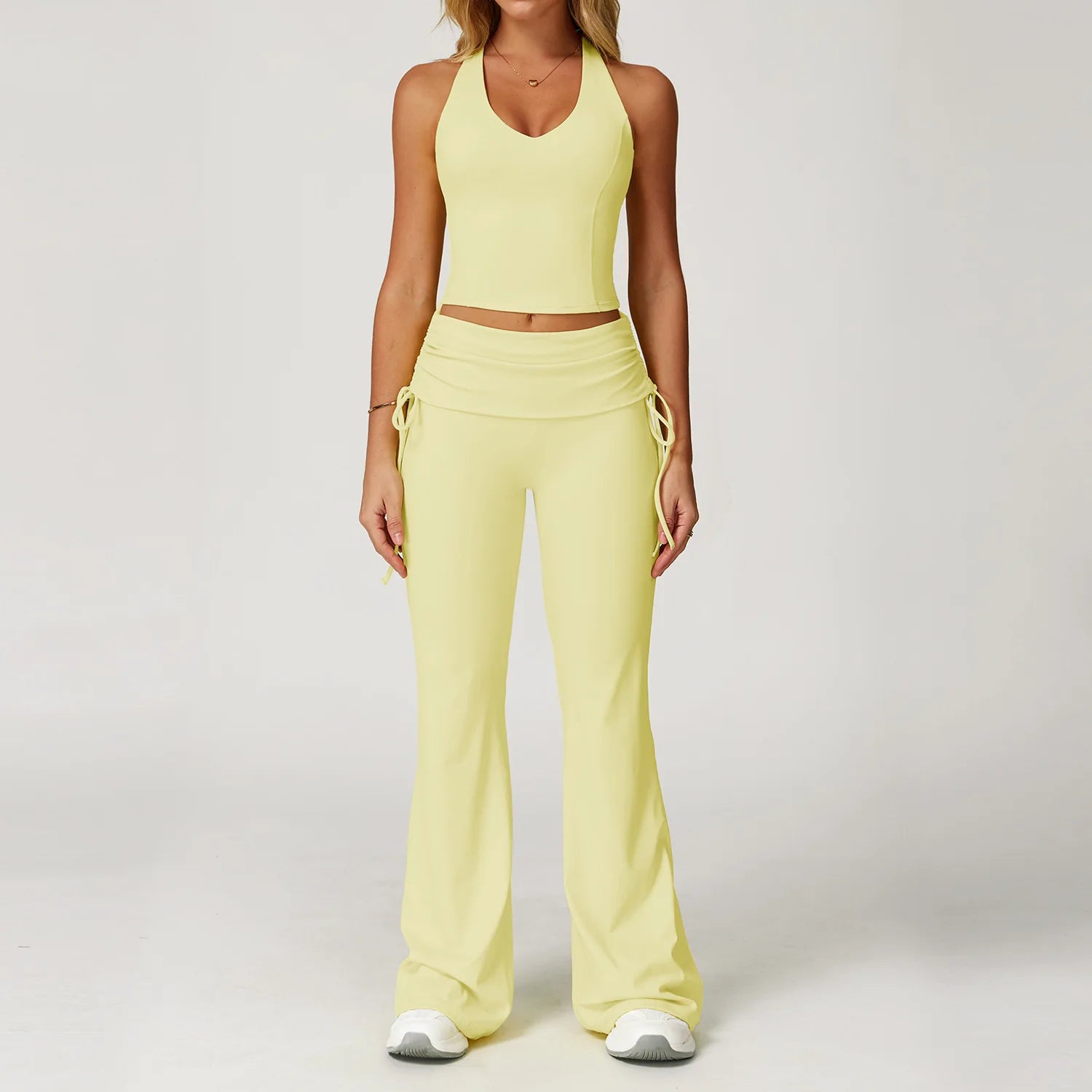 Women's 2-Piece Seamless Yoga Set – Breathable Workout Outfit & Fitness Wear