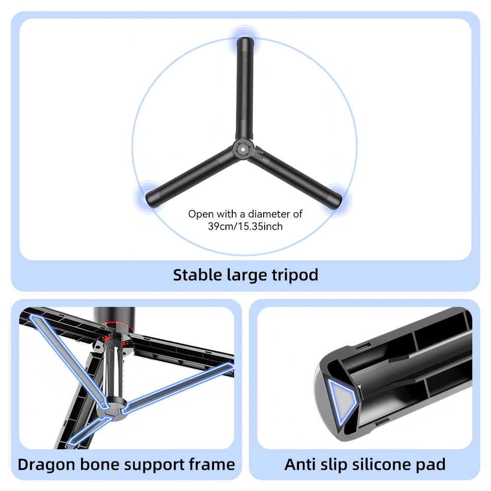 Bluetooth Selfie Stick Tripod with Wireless Remote – Extendable Phone & Camera Stand