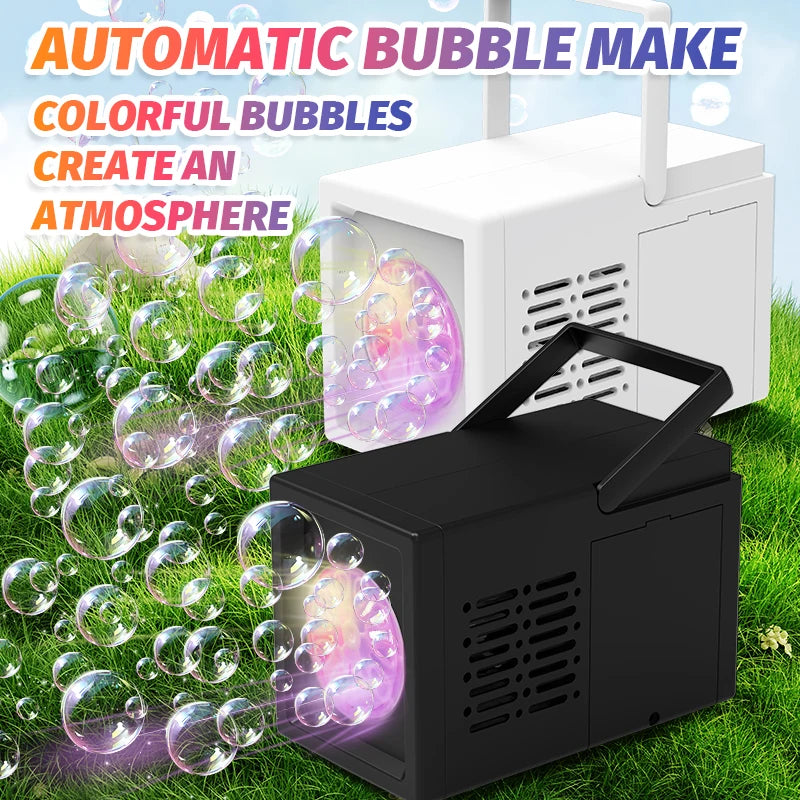 Automatic Bubble Machine – High Output Outdoor Bubble Maker for Kids