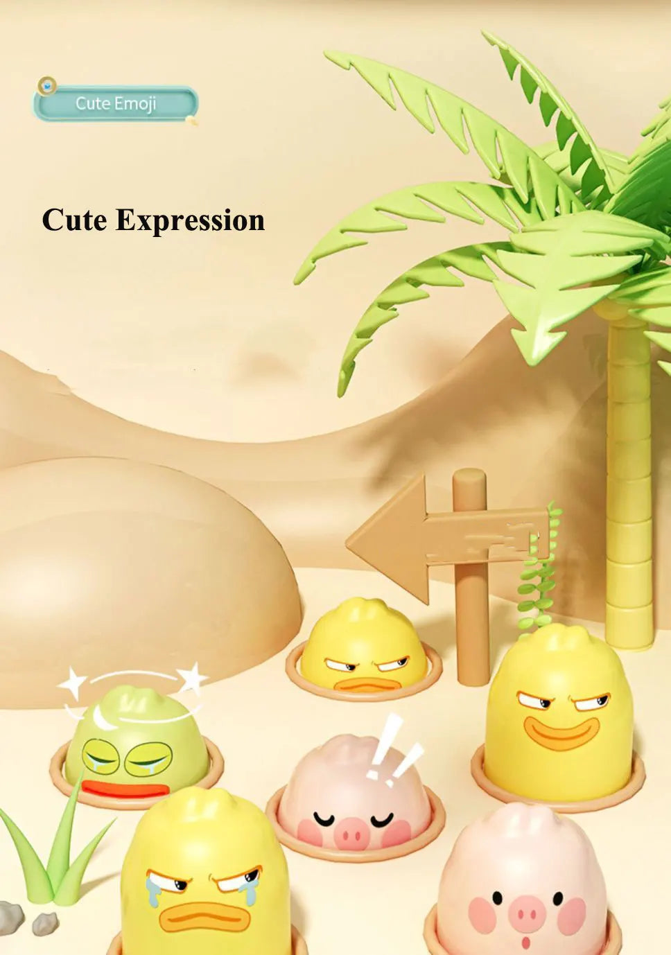 Montessori Duck Frog & Pig Learning Game for Toddlers