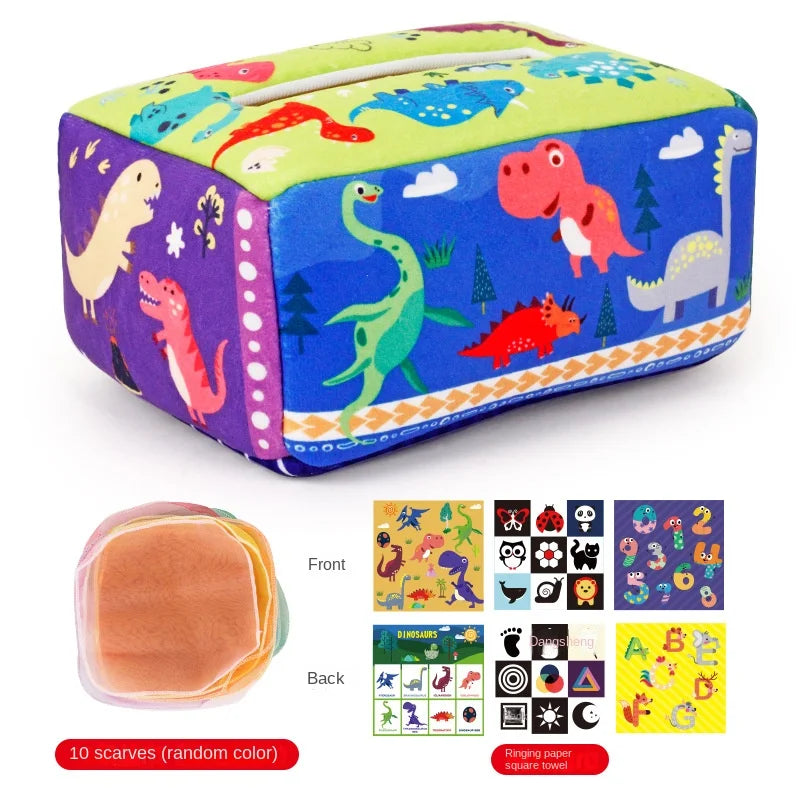 Montessori Magic Tissue Box Toy | Sensory Learning Toy for Babies
