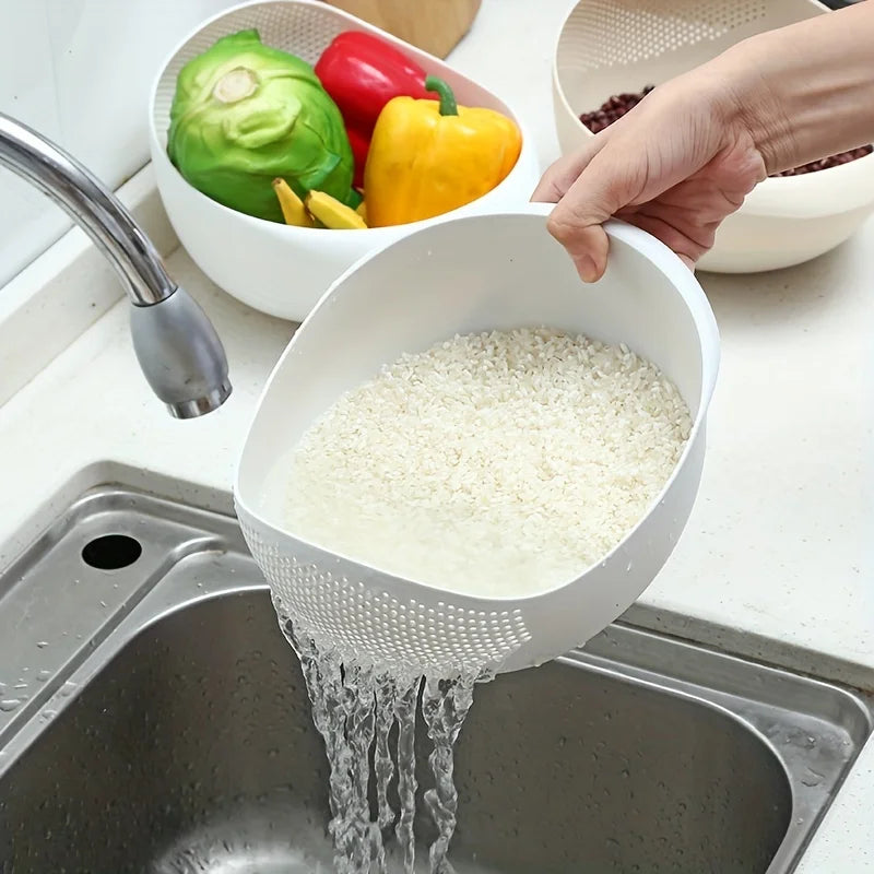 Multi-Purpose Kitchen Drain Basket | Wash, Strain & Serve with Ease
