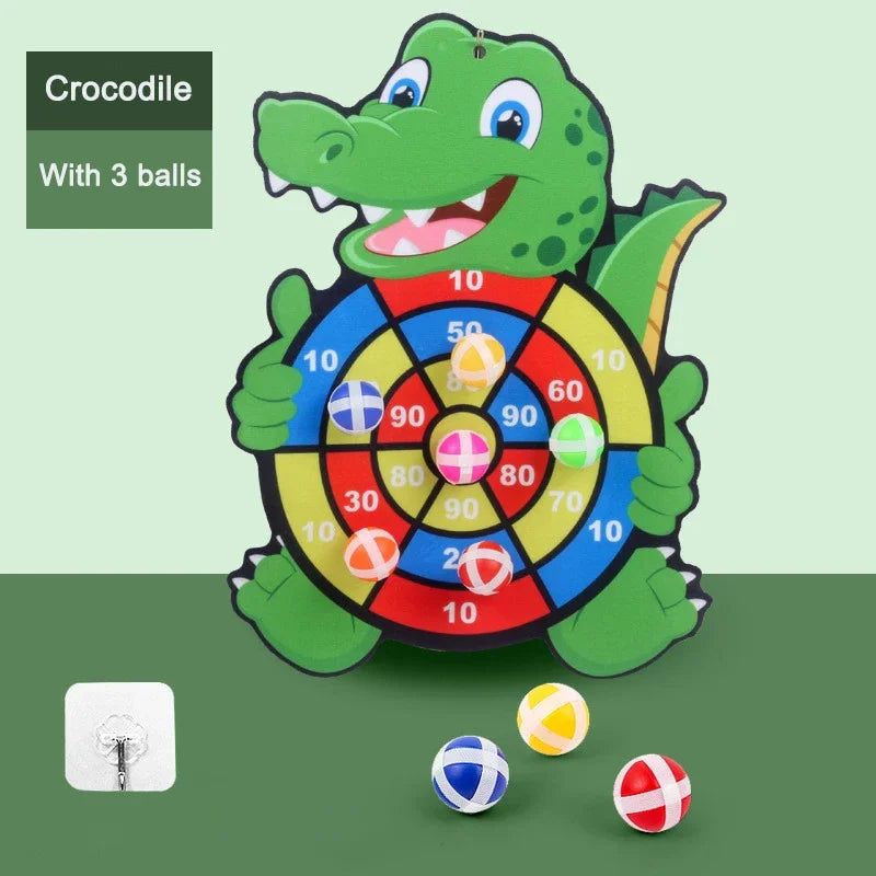 Kids Sticky Ball Dart Board Game | Fun Indoor Learning Activity