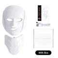 Wireless 7 Color LED Face & Neck Beauty Mask – Rechargeable Skin Care Device for Glowing Skin