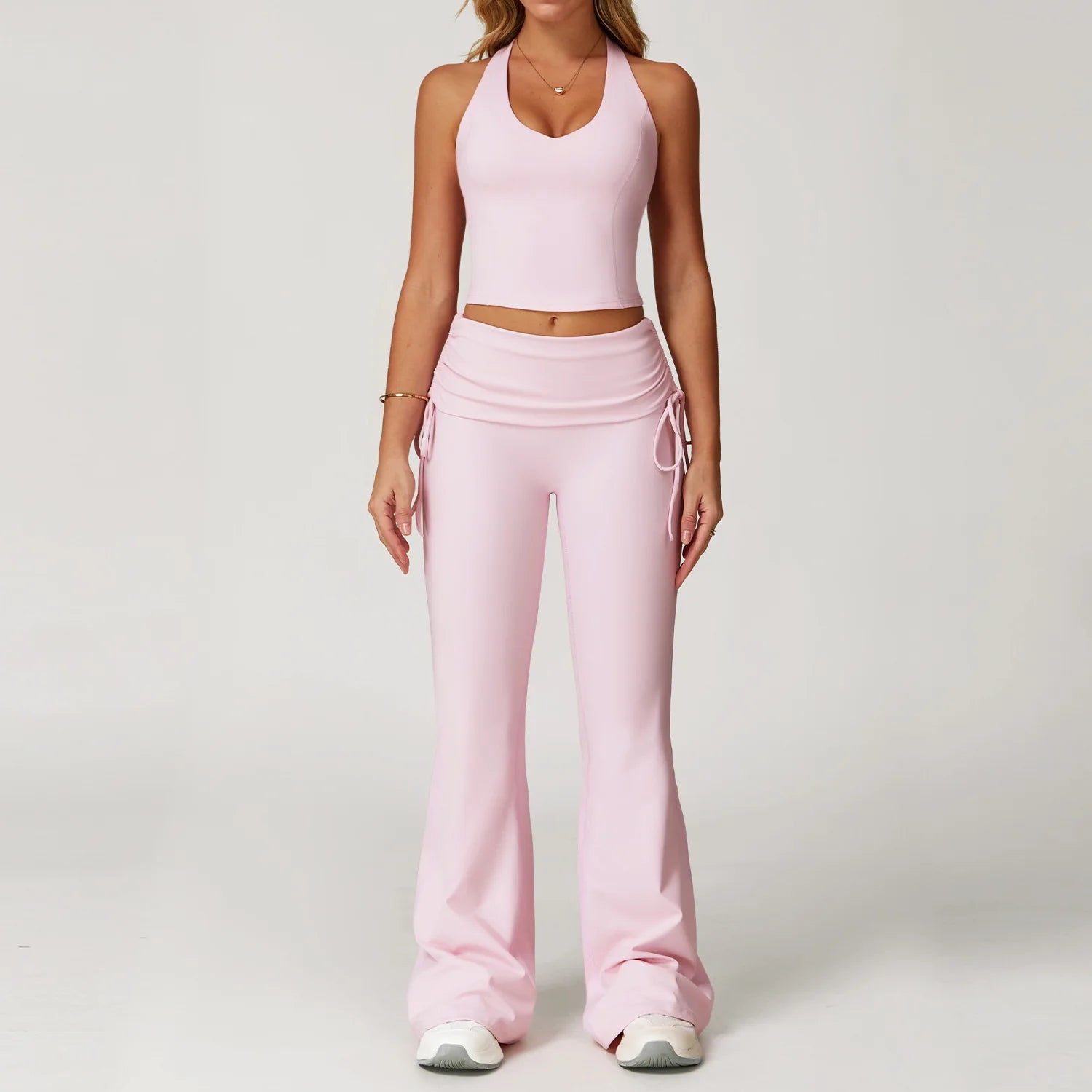 Women's 2-Piece Seamless Yoga Set – Breathable Workout Outfit & Fitness Wear