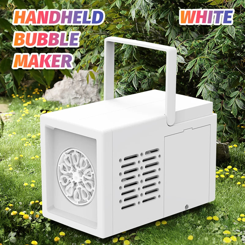 Automatic Bubble Machine – High Output Outdoor Bubble Maker for Kids