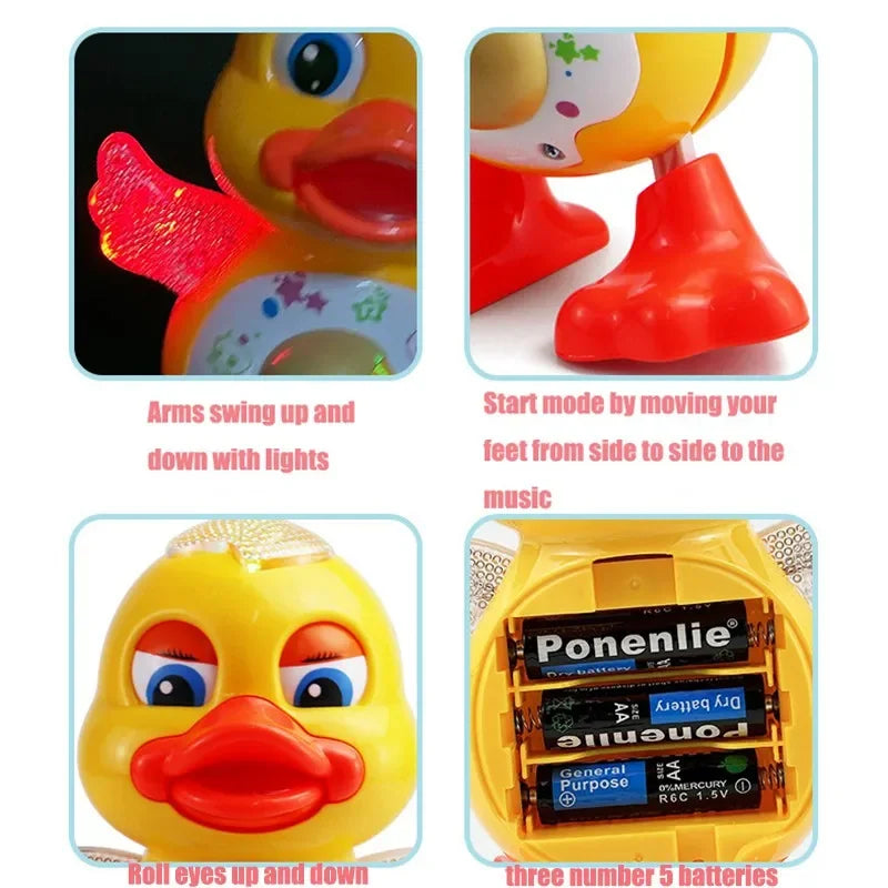 Interactive Dancing Duck Toy | Musical Lights & Learning Fun