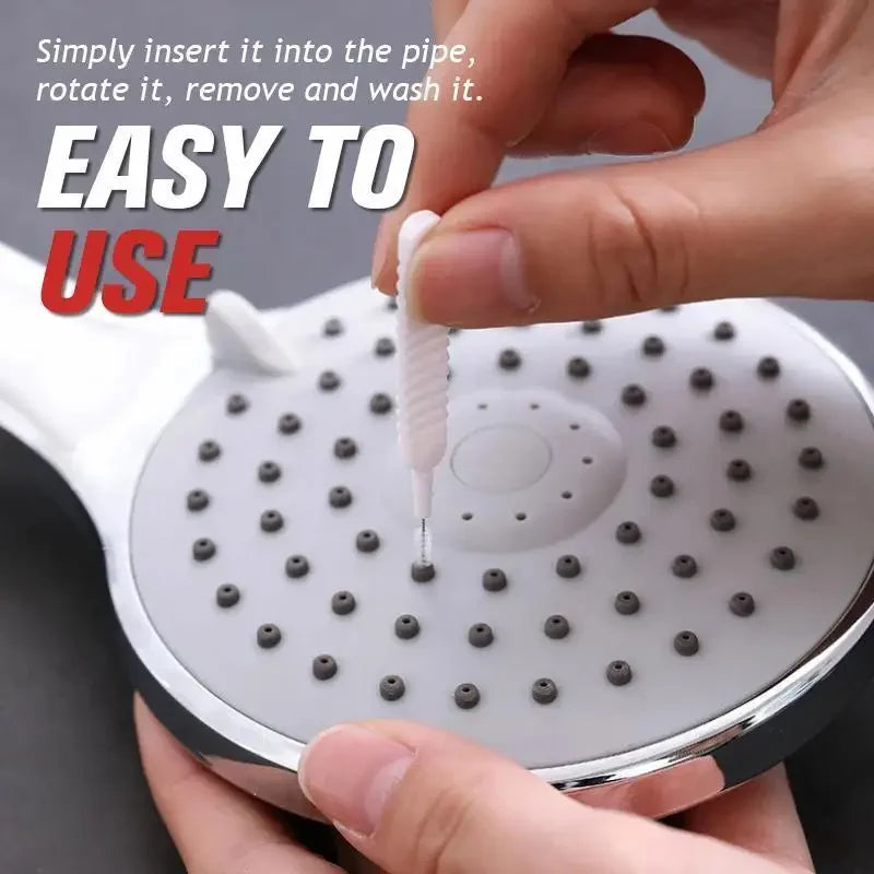 Shower Head Cleaning Brush Set – Anti-Clog Nozzle Cleaner