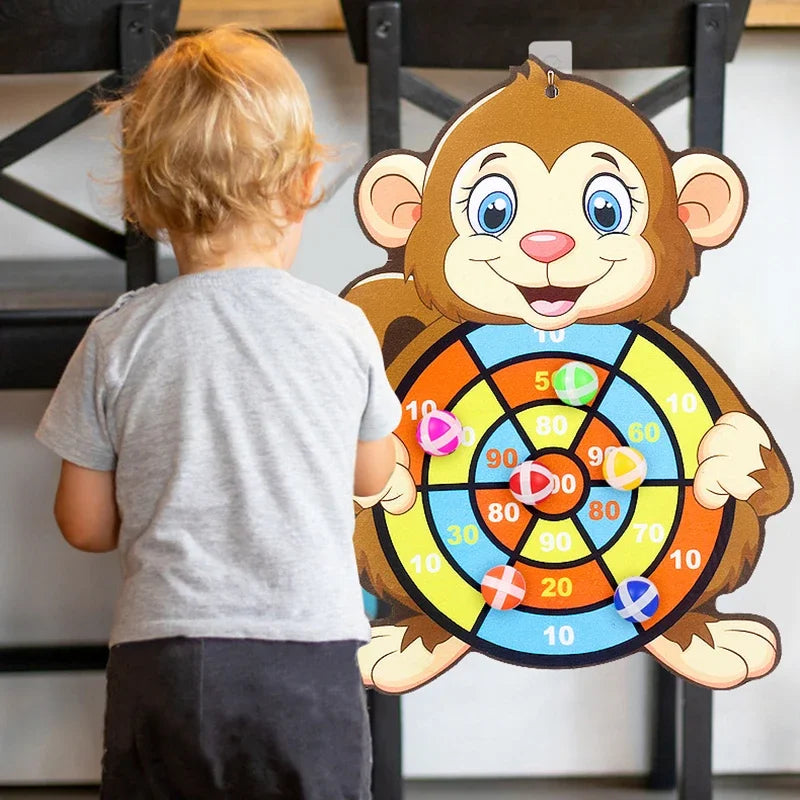 Kids Sticky Ball Dart Board Game | Fun Indoor Learning Activity