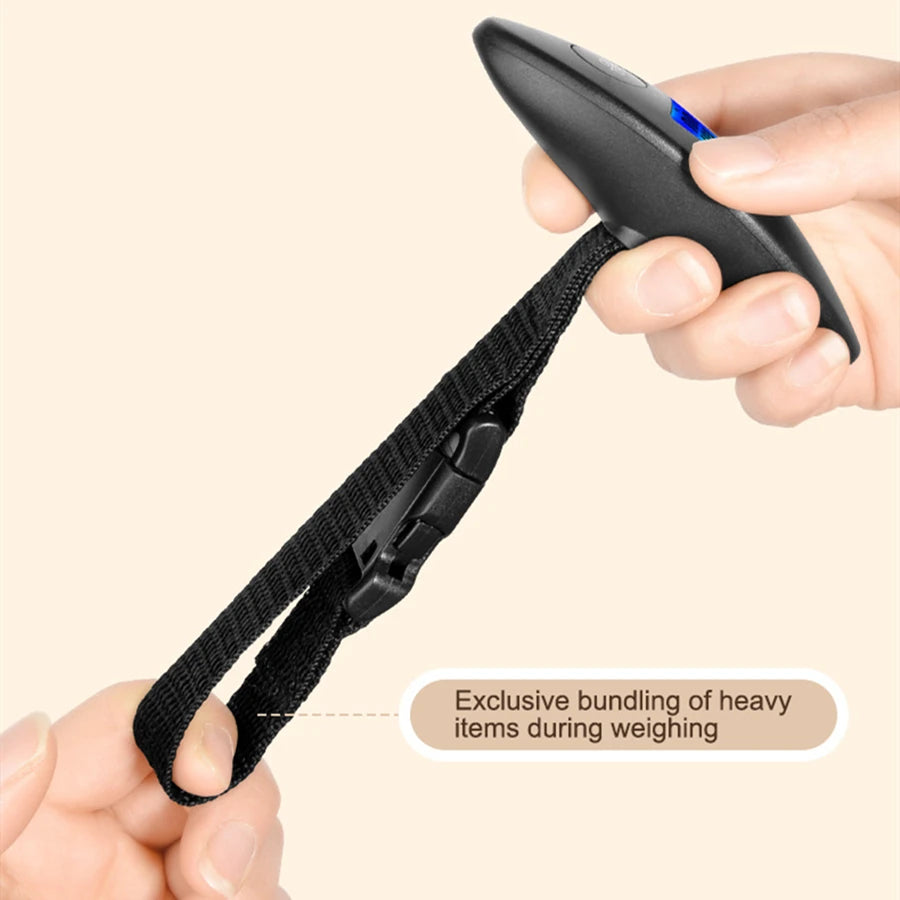 Portable Digital Luggage Scale 50kg – High Precision Travel Weight Checker