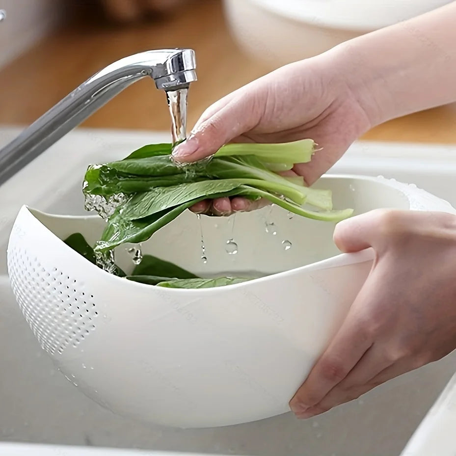 Multi-Purpose Kitchen Drain Basket | Wash, Strain & Serve with Ease