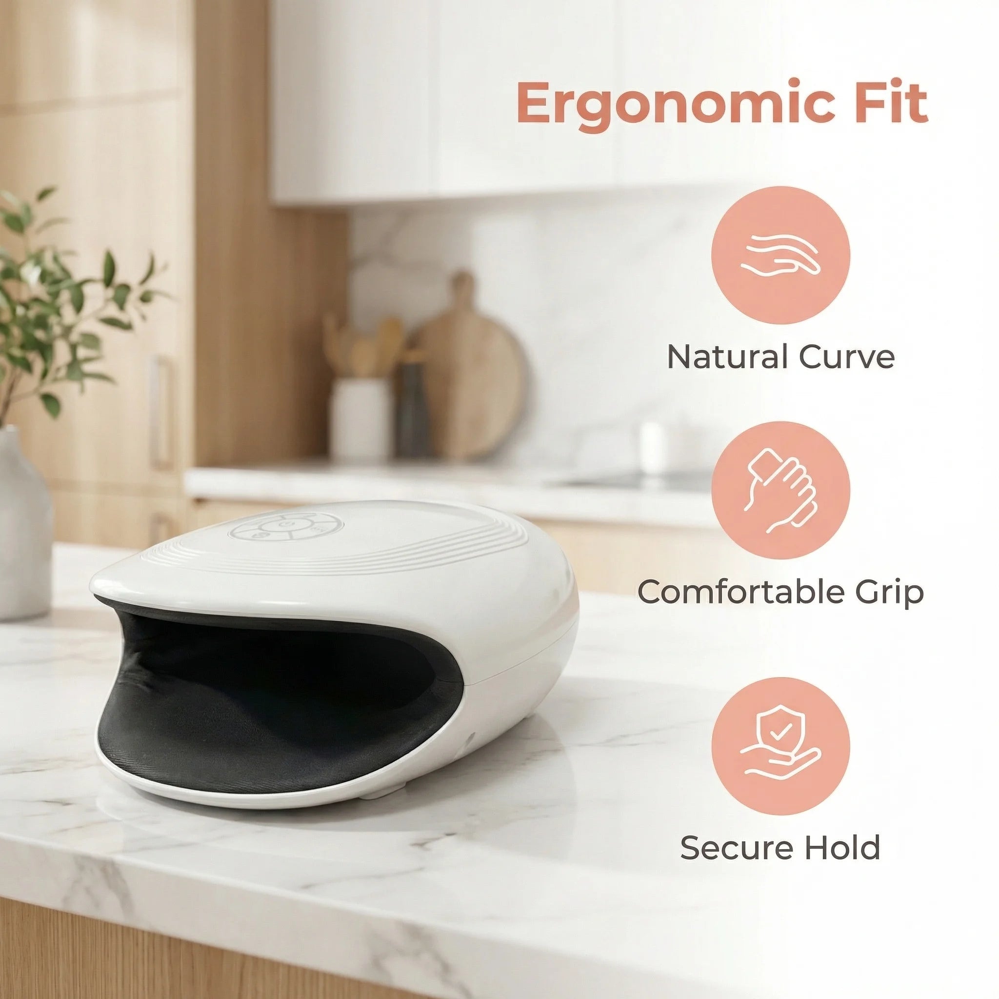 Cordless Heated Hand Massager – Rechargeable Compression & Relaxation Device